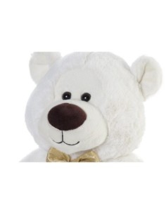 dkd_home_decor_oso_de_peluche_infantil_pajarita_dorado_poliéster_blanco_25_x_25_x_30_cm_8424001969715_oferta 2