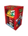 Pyramid Taza Combo Regalo Mario Con Posa Vasos y Llavero - Producto Oficial Licenciado