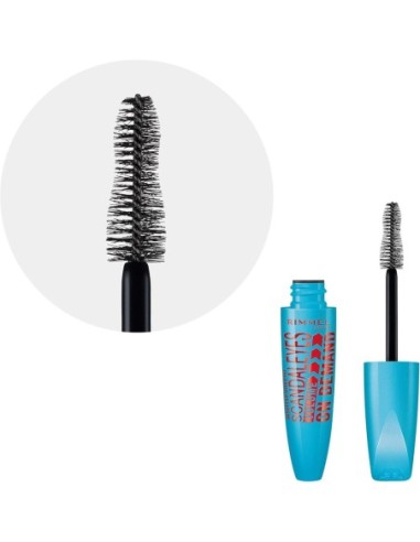 RIMMEL LONDON ScandalEyes Volume On Demand Waterproof Máscara De Pestañas Negro - Kiwiku