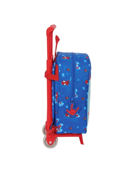 SAFTA Mochila Escolar Con Ruedas Spidey Azul 22 X 27 X 10 Cm Infantil