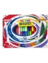 Carioca Magic Markers Extra Bold Multicolor 20 Piezas Rotuladores Con Tinta Mágica y Punta Maxi de 6 mm