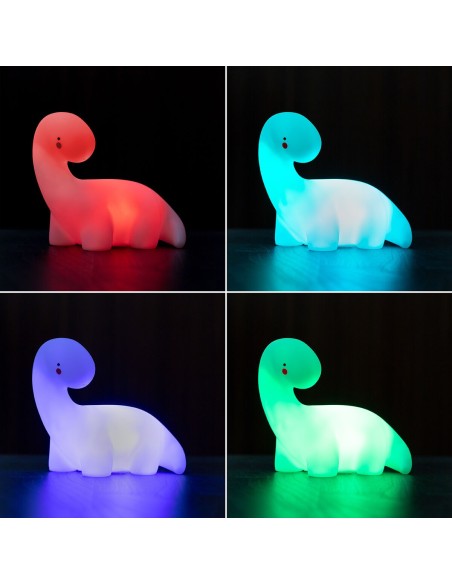 Lámpara Dinosaurio LED Multicolor Lightosaurus INNOVAGOODS Infantil Portátil
