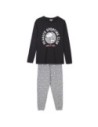 Cerda Pijama Largo Single Jersey Snoopy Mujer Talla Xs Color Gris 100% Algodón