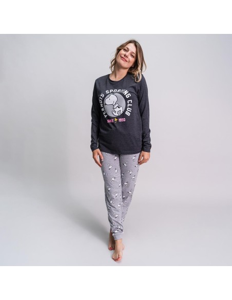cerda_pijama_largo_single_jersey_snoopy_mujer_talla_xs_color_gris_100%_algodón_8445484199543_barato