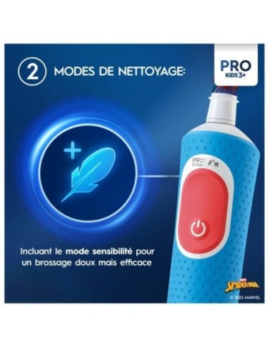 Oral-b - Cepillo de Dientes Eléctrico Vitality Pro Kids Spiderman Cls para Niños de 3 Años en Adelante
