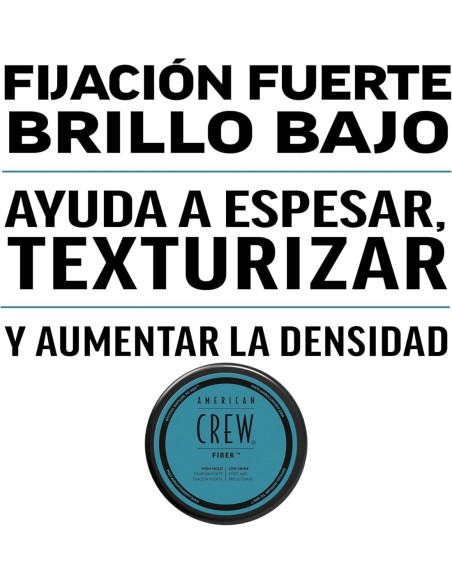 AMERICAN CREW Fiber Cera Moldeadora Para Hombre 50 Gr - Fijación Fuerte Y Acabado Mate