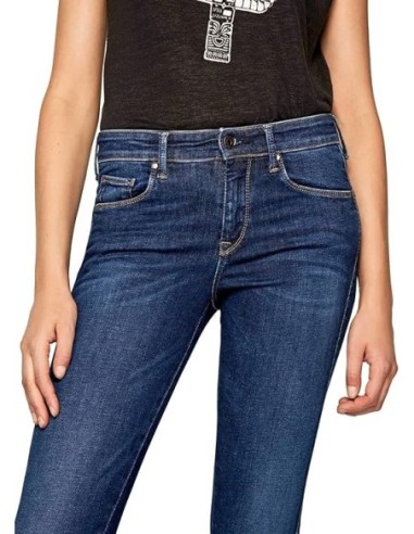 Vaqueros Pitillo PEPE JEANS Zoe Para Mujer Talla 26W/28L Azul - Kiwiku