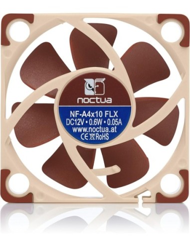 Ventilador NOCTUA NF-A4x10 FLX 40x40x10 Mm Silencioso Para Dispositivos Electrónicos - Kiwiku