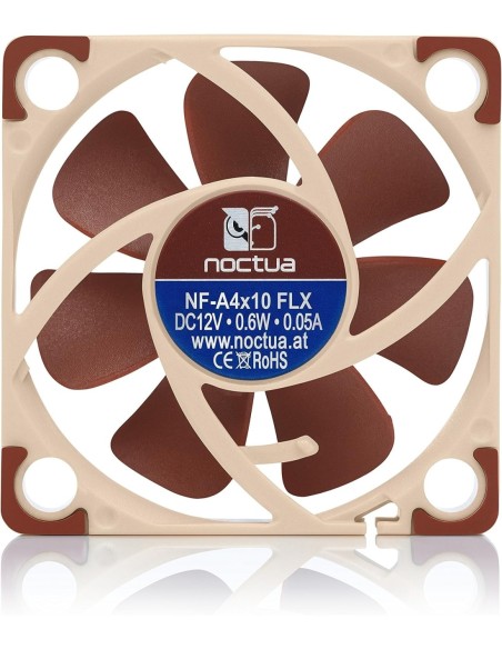 Ventilador NOCTUA NF-A4x10 FLX 40x40x10 Mm Silencioso Para Dispositivos Electrónicos - Kiwiku