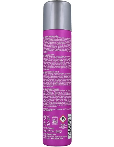 RISFORT Secante Rápido De Uñas Spray 200 Ml Unisex - Compra En Kiwiku