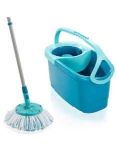 leifheit_set_clean_twist_mop_ergo_con_cubo_de_fregar_azul_turquesa_con_sistema_de_centrifugado_4006501521019_oferta 2