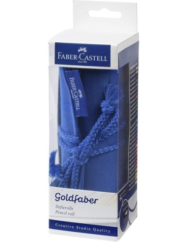 FABER CASTELL Lápices De Colores Goldfaber Surtidos En Rollo De Tela Con Accesorios - 30 Piezas | Kiwiku