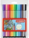 Stabilo Rotulador Acuarelable Pen 68, Punta Media, Colores Intensos, Ideal para Técnicas de Acuarela