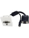 Neklan S.a.s. Placa de Pared / Cajetín Vga + Audio 45x45 Hembra/hembra 0,2m