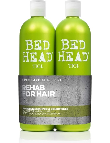 Pack TIGI Bed Head Urban Antidotes Re-Energize Champú Y Acondicionador 1500ml - Kiwiku