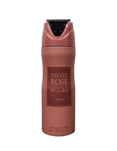 Lattafa Velvet Rose Women Perfumed Deodorant Spray 200 Ml - Kiwiku  