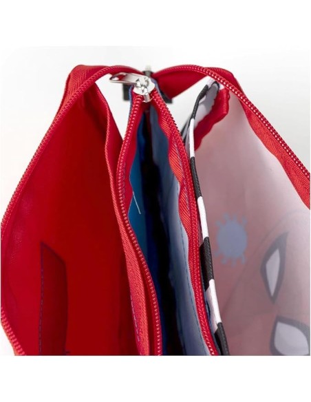 Cerda Estuche Portatodo 3 Compartimentos Spiderman