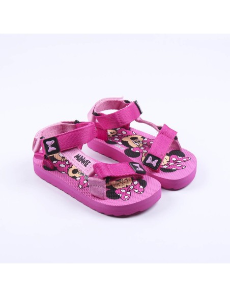 Sandalias Casual Velcro Minnie Rosa Talla T031 - CERDA | Kiwiku