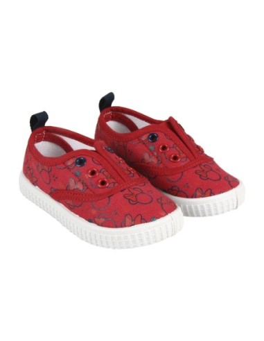 Compra Zapatillas Loneta Baja Minnie CERDA T024 Color Rojo - Kiwiku