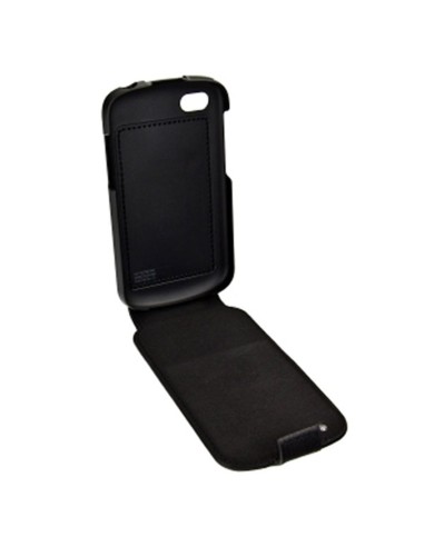 Blackberry O98ACC50707201 - Funda de piel con tapa para Blackberry Q10, Negro - Electrónica - Kiwiku.com
