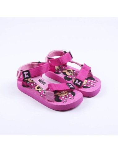 Sandalias Infantiles CERDA Velcro Minnie Mouse Rosa T024 - Kiwiku