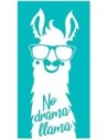 Cerda Toalla No Drama Llama Face Microfibra 90x160 Cm