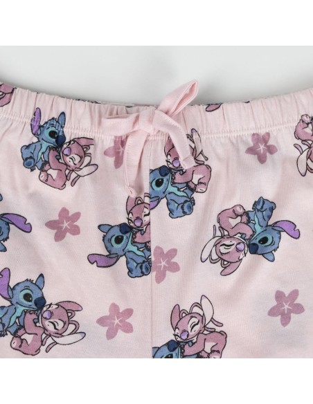 Pijama Corto CERDA Stitch Niñas 10 Años Rosa - Kiwiku