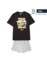 Cerda Pijama Corto Single Jersey Punto the Mandalorian, Color Marrón, Talla S