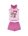 Cerda Pijama Corto Single Jersey Lol, Color Rosa, Talla 6 Años