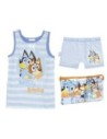 Cerda Pijama Infantil Bluey Azul Claro Con Neceser Talla 5 Años 100% Algodón