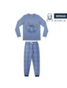 Cerda Pijama Largo Single Jersey Stitch, Color Azul, Talla Xs