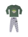 Cerda Pijama Largo Single Jersey the Mandalorian the Child, Color Verde, Talla 10 Años