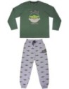 Cerda Pijama Largo Single Jersey the Mandalorian the Child, Color Verde, Talla M