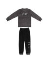 Cerda Pijama Largo Velour Cotton Star Wars, Color Negra, Talla 6 Años