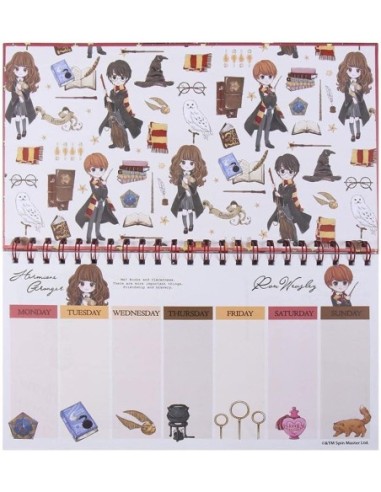 Planificador Semanal Harry Potter Rojo - Organización y Diseño Exclusivo | Kiwiku