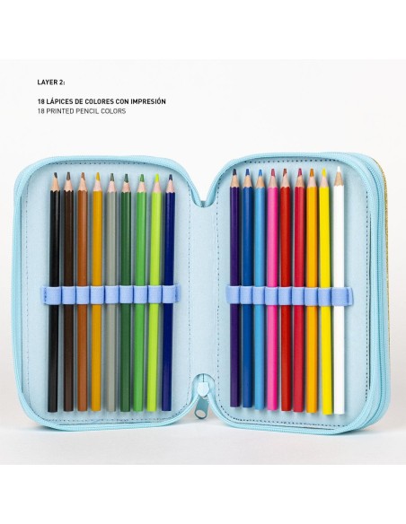 Plumier Con Accesorios Frozen Azul - CERDA | Kiwiku