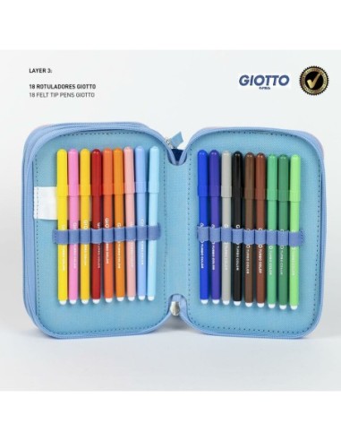 Plumier Con Accesorios Giotto Stitch De CERDA - Diseño Divertido Y Funcional
