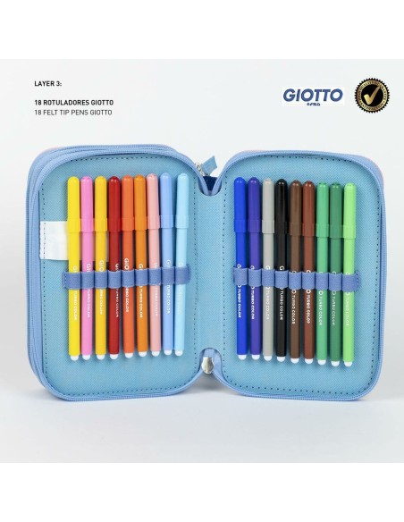 Plumier Con Accesorios Giotto Stitch De CERDA - Diseño Divertido Y Funcional