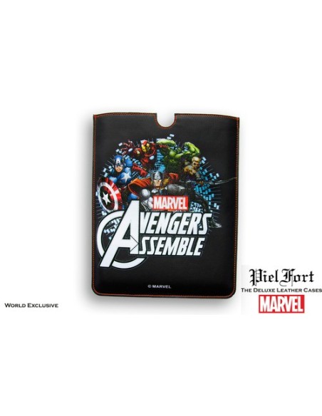 FUNDA PIEL IPAD MINI DELUXE LEATHER SLEEVE MARVEL AVENGERS VENGADORES HEROES: Kiwiku.com: Electrónica