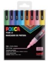 Uni-ball Posca Sparkling Pc-3m Set de 8 Marcadores Multicolor Punta Cónica 1,3 mm