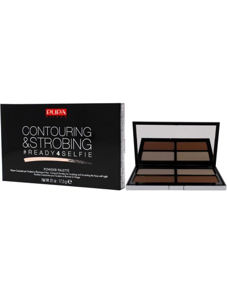 PUPA MILANO Ready 4 Selfie Contouring And Strobing Powder Palette 001 Light Skin - Paleta De Contorno E Iluminación