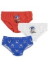 Cerda Pack de Calzoncillos Infantil Sonic 3 Piezas Multicolor Talla 4-5 Años