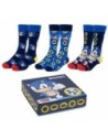 Cerda Pack Calcetines Sonic 3 Piezas Talla 40-46 Multicolor