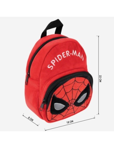Mochila Guardería Spiderman Peluche Rojo - CERDA | Kiwiku