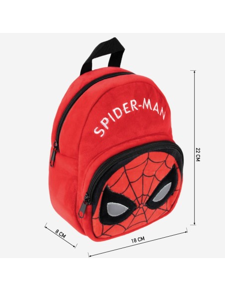 Mochila Guardería Spiderman Peluche Rojo - CERDA | Kiwiku