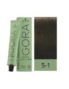 Schwarzkopf Igora Zero Amm 5-1 Hair Color - Light Ash Brown 60 Ml - Tinte Permanente sin Amoníaco