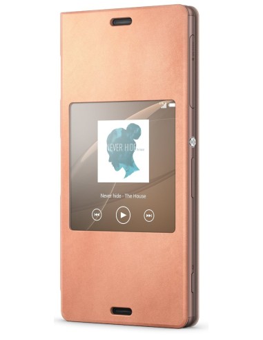 Kiwiku.com: Sony O3SCR24C - Funda para Xperia Z3 (con función ventana) cobre - Electrónica