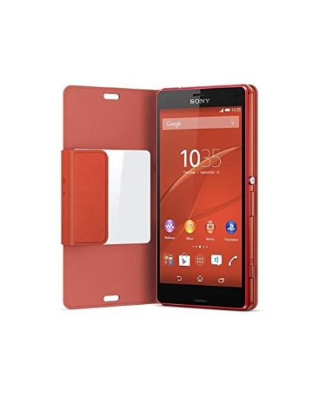 Sony O3SCR26O - Funda para Xperia Z3 Compact (con función ventana) naranja: Kiwiku.com: Electrónica
