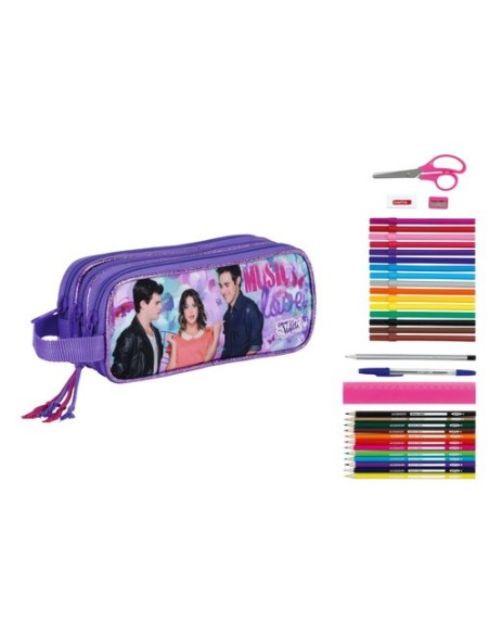 Violetta butterflies * portatodo triple lleno 34 piezas