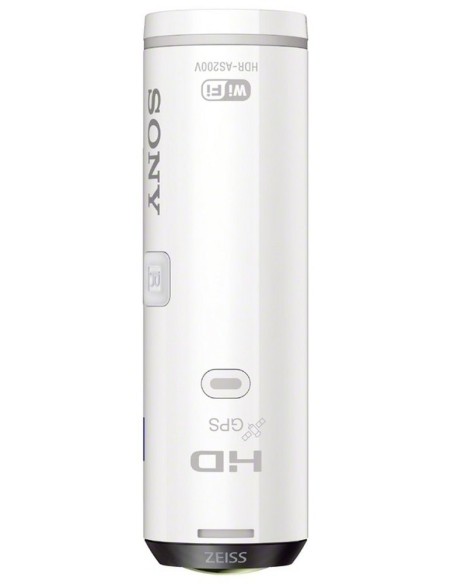 Sony Action Cam HDR-AS200VB - Videocámara deportiva (Full HD, resistente a salpicaduras con WI-FI, NFC, GPS y kit de montaje pa